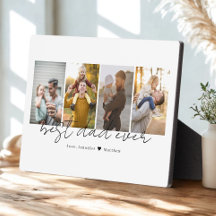 Best Dad Ever 4 Photos Collage Custom