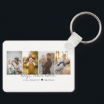 Best Dad Ever 4 Photos Collage Gift for Father Key Ring<br><div class="desc">This is a keychain featuring 4 photos,  the text best dad ever and your custom message. This is the perfect gift for dad for father’s day,  his birthday or Christmas.
Photos by prostooleh / Freepik.</div>