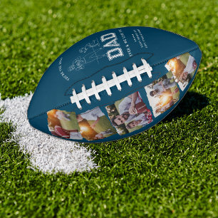 Best Dad Ever 5 Photo Father's Day Football