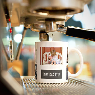 Best Dad Ever 5 Photo Personalised Coffee Mug