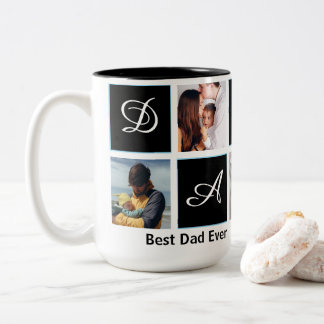 Best Dad Ever 5 Photo Personalised Mug