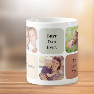 Best Dad Ever 5 Photos Coffee Mug