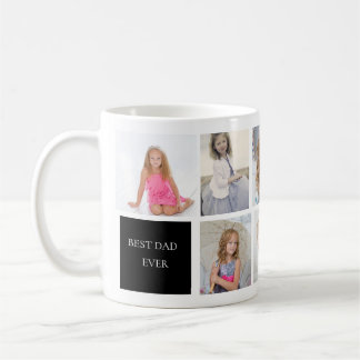 Best Dad Ever 8 Photo Coffee Mug