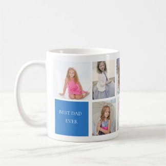 Best Dad Ever 8 Photo Coffee Mug