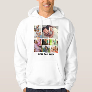 Best Dad Ever – 8 Photo Collage Frame Template Hoodie