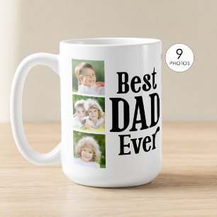 Best Dad Ever 9 Photos Coffee Mug