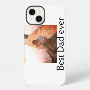 Best dad ever add name image fathers day text mess iPhone 13 case