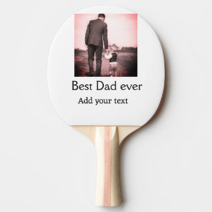 Best dad ever add name image fathers day text mess ping pong paddle