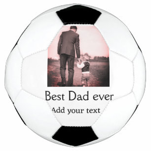 Best dad ever add name image fathers day text mess soccer ball