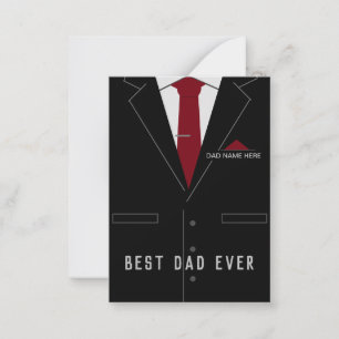 Best DAD Ever - Add Your Name /Text - Personalised Card