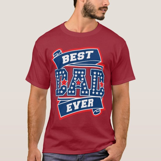 Best Dad Ever All Star SuperDad T-Shirt (Front)