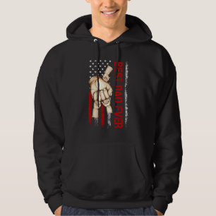 Best Dad Ever America Flag Dad Have 3 Child Father Hoodie