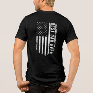 Best Dad Ever – American Flag T-Shirt Tri-Blend Shirt