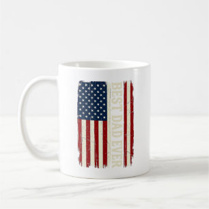 Best Dad Ever American Flag Vintage Vector Shirt_1 Coffee Mug