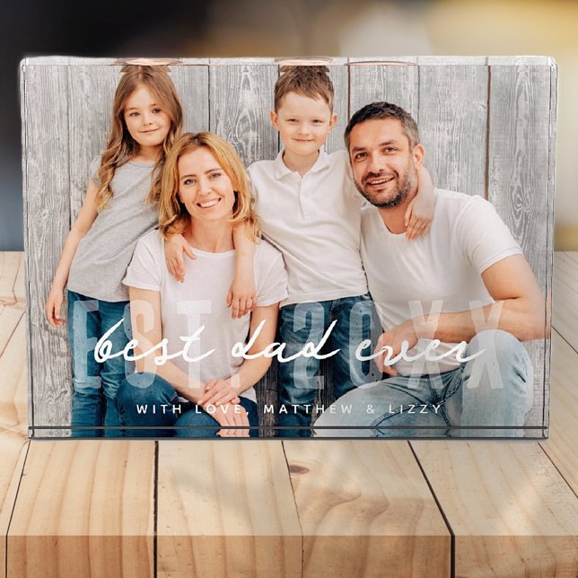 Best Dad Ever Athletic Modern Photo Father's Day (Creator Uploaded)