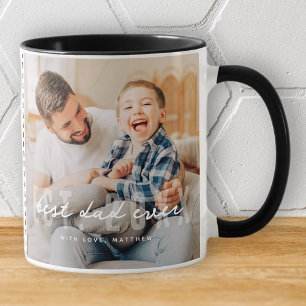 Best Dad Ever Athletic Modern Photo Father's Day Mug