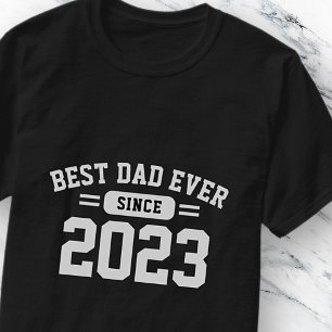 Best Dad Ever Athletic Modern Preppy Father's Day T-Shirt