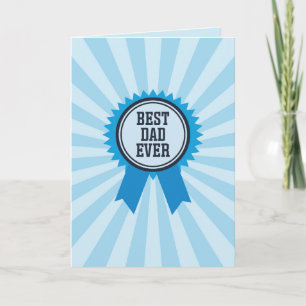 Best Dad Ever Award Fathers Day Card