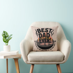 Best Dad Ever BBQ Design – King of the Grill  Cushion