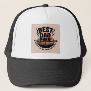 Best Dad Ever BBQ Design – King of the Grill Trucker Hat