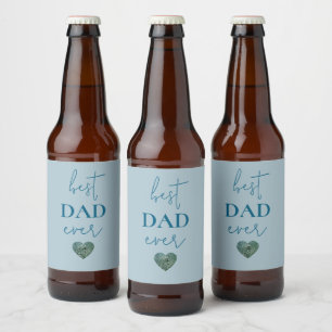 Best Dad Ever Beer Label Father's Day Gift