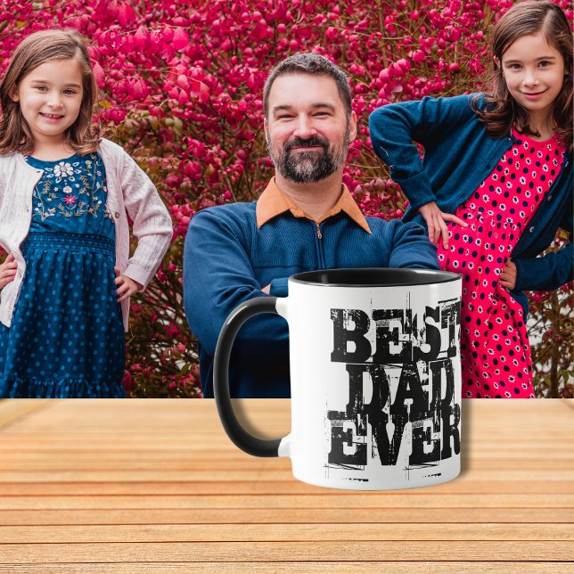 Best Dad Ever Big Bold Rugged Distressed Mug (Creator Uploaded)