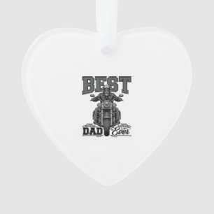 Best Dad Ever Biker Vintage Engraving T-Shirt_1 Ornament