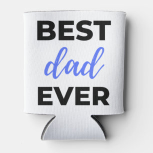 Best Dad Ever Black Can Cooler