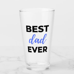 Best Dad Ever Black Glass