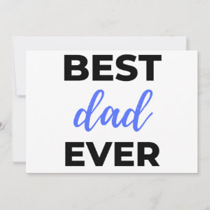 Best Dad Ever Black Holiday Card