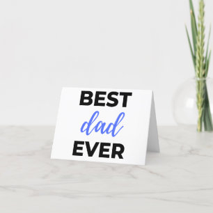 Best Dad Ever Black Holiday Card