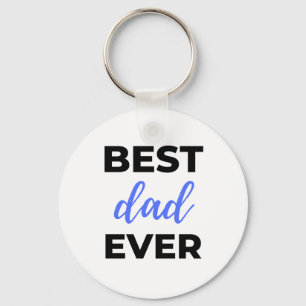 Best Dad Ever Black Key Ring