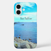 Best Dad Ever Blue Ocean Photo Azure Sky