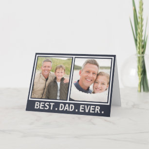 Best Dad Ever Bold Modern Father's Day Photo Card