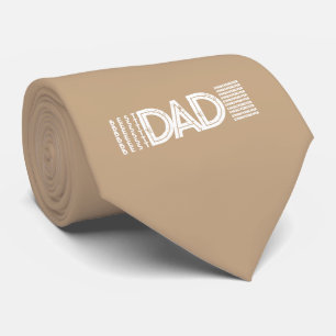 Best Dad Ever Bold Typography Tie