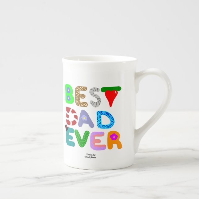 Best Dad Ever Bone China Mug (Right)
