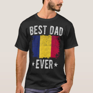 Best Dad Ever Chad Flag Best Chadian Dad T-Shirt