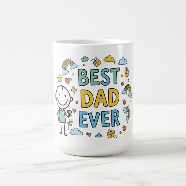 Best Dad Ever Coffee Mug (Center)