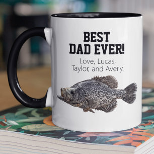 Best Dad Ever Cool Fishing Crappie Father's Day Mug
