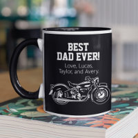 Best Dad Ever Cool Motorcycle Father Bike
