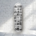 Best Dad Ever Cool Trendy Instagram Photo Collage Skateboard<br><div class="desc">Modern Instagram Photo Collage for the Best Dad Ever! Personalise with your custom family photos as well as message with names and make this the coolest Father's Day or Birthday gift ever! This design is black and white. For colour version go here: https://www.zazzle.com/best_dad_ever_cool_trendy_instagram_photo_collage_skateboard-186830258857925000</div>