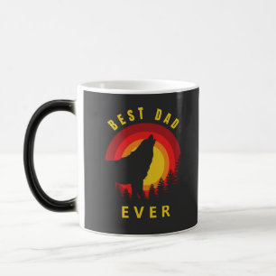 "Best Dad Ever" Coyote Wolf Sunrise Magic Mug