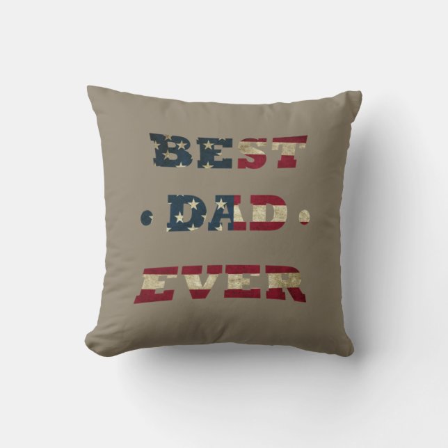 best dad ever cushion (Front)