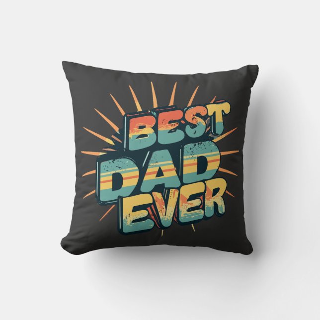 Best dad ever cushion (Front)