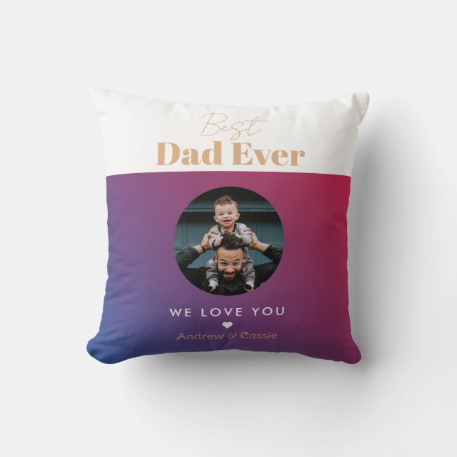 Best dad ever cushion (Front)