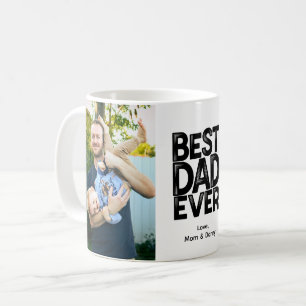 Best Dad Ever Custom 2-Sided Photo Coffee Mug