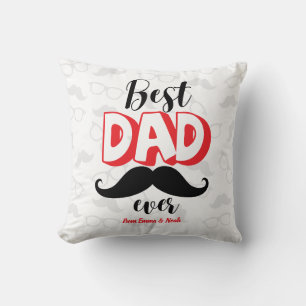 Best Dad Ever Custom Father's Day Gift Cushion