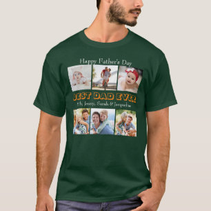 Best Dad Ever Custom Father's Day Photo College T-Shirt