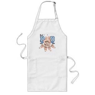 Best Dad Ever Custom Fist Bump - Four Kids Long Apron