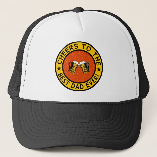 BEST DAD EVER custom hat - choose colour (Front)